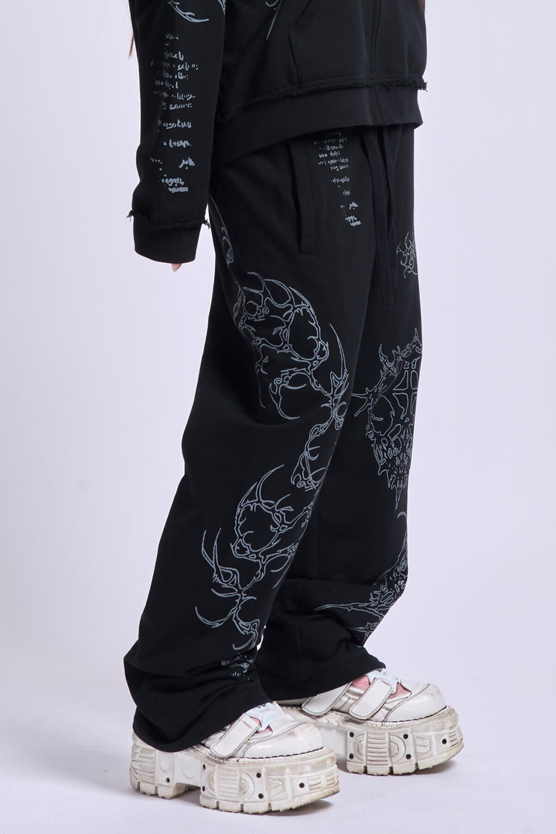 【SCENERITY】Daunt Spray Sweatpants Base Sweatpant | Unisex premium terry fleece sweatpants
