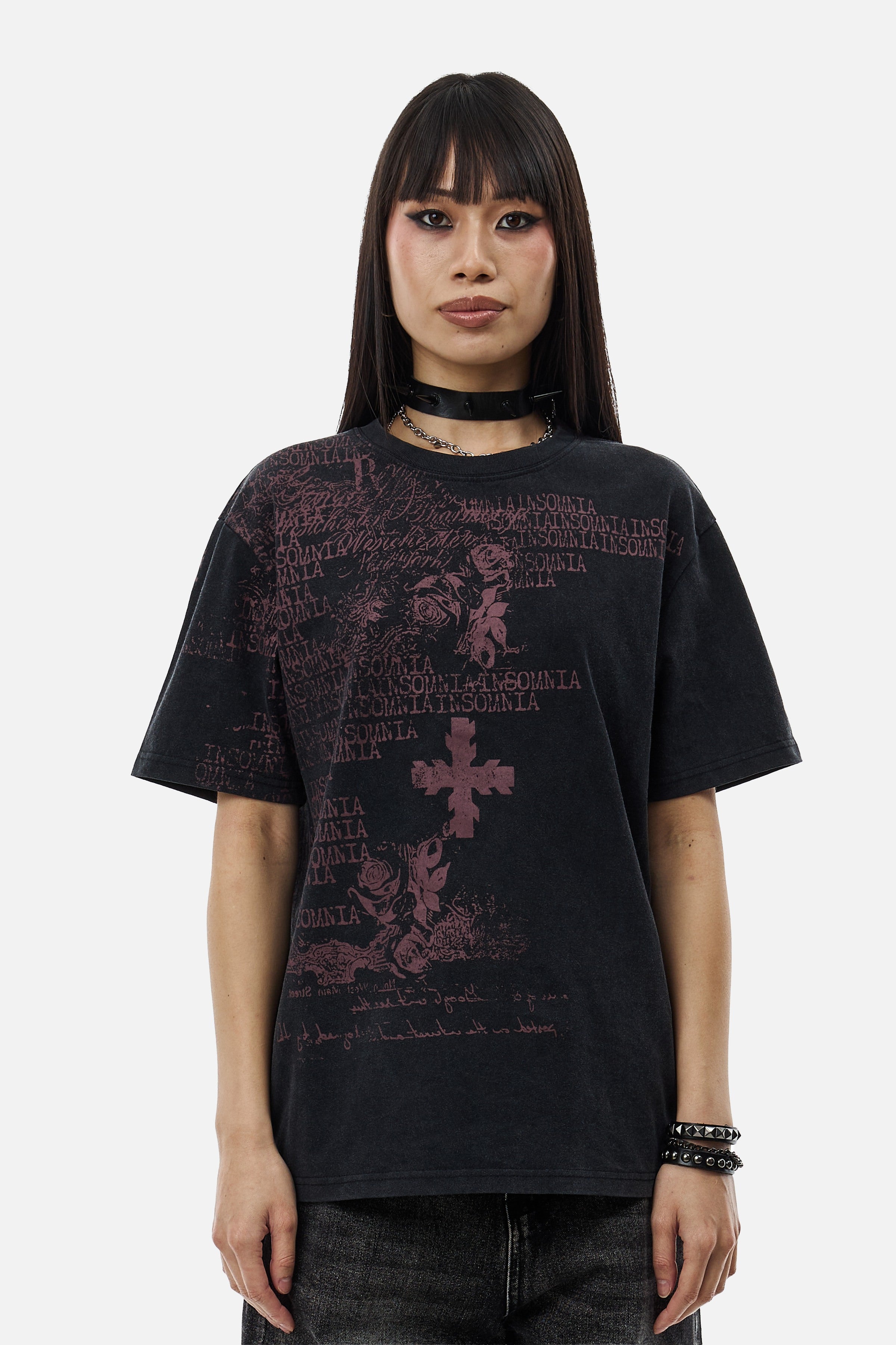 Black Messages Tee – INSOMNIA VISUALS