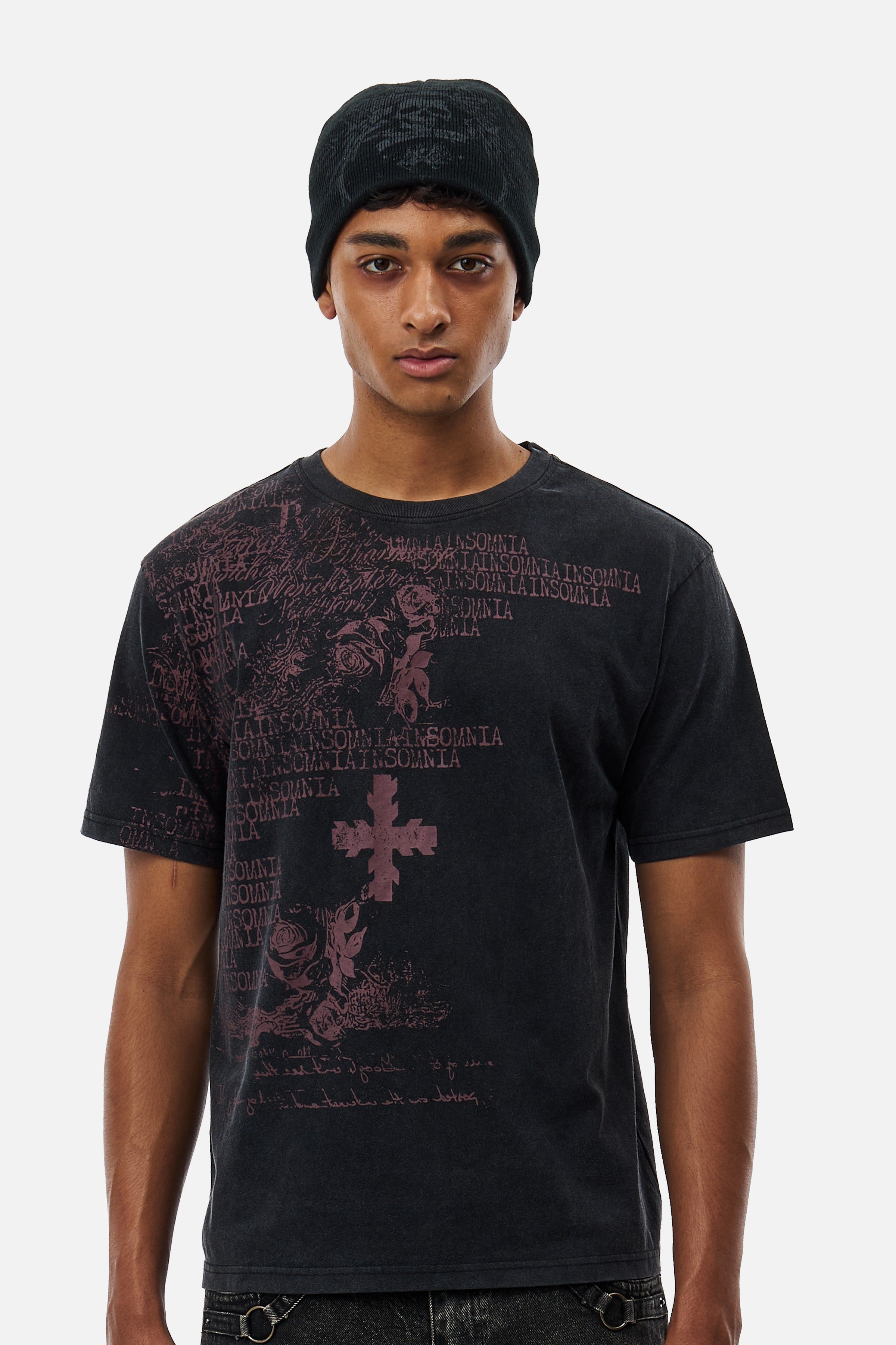 Black Messages Tee – INSOMNIA VISUALS