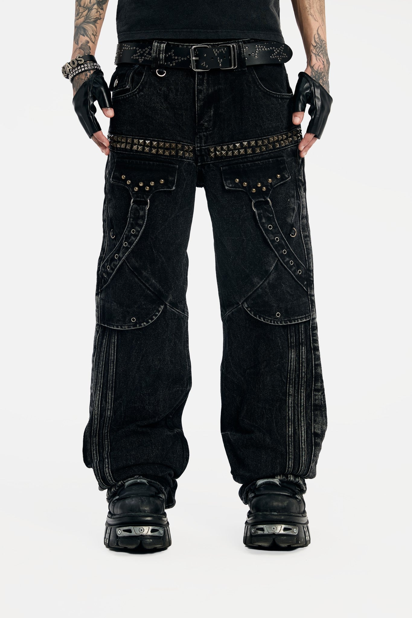 NVRFRGT 23SS STUDDED JEAN スタッズ　 パンツ　2 Studded Rogue Denim – INSOMNIA VISUALS