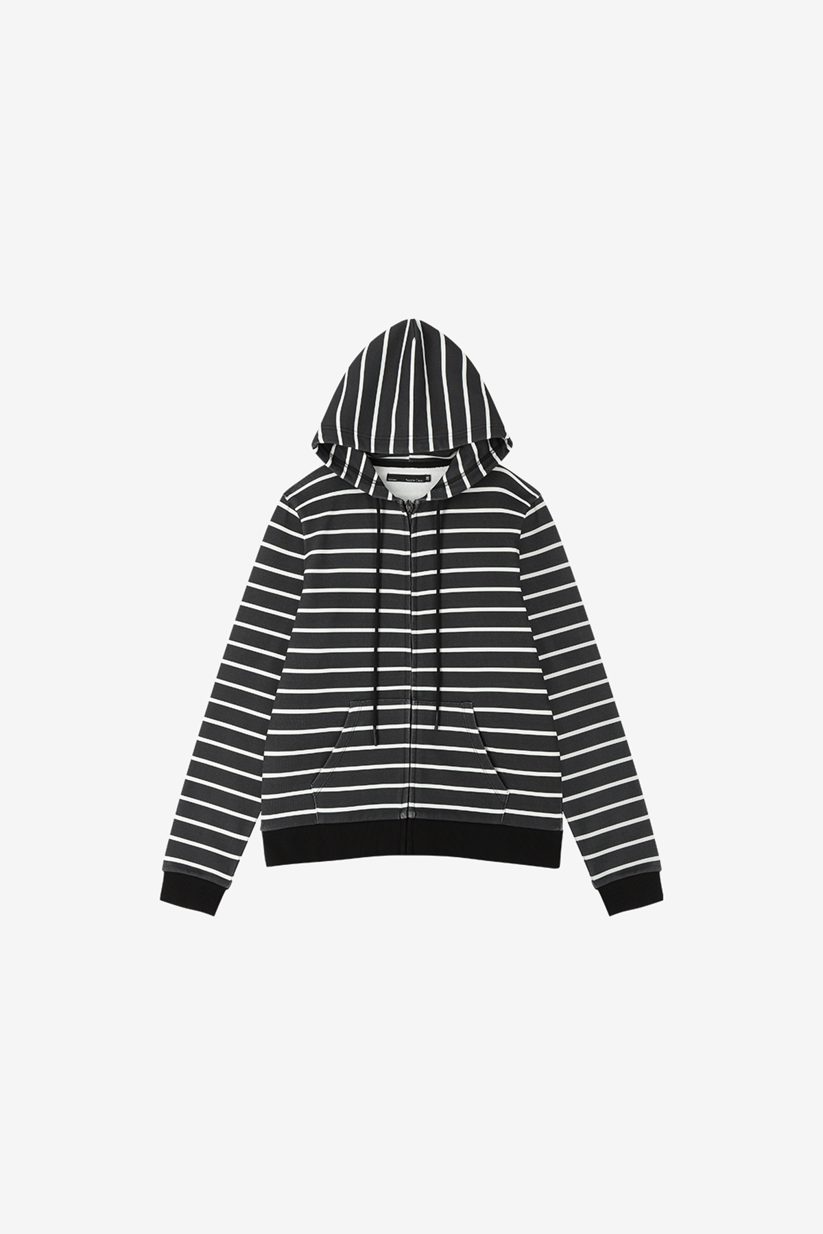 Stripe Slim Zip Hoodie