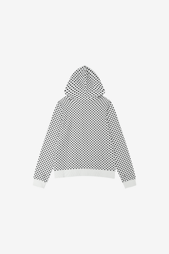 Polka Dot Slim Zip Hoodie