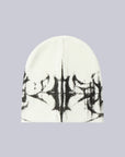 White Glitch Logo Beanie