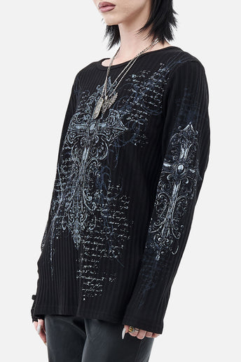 Scripture Ribbed Long Sleeve