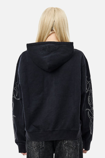 Sigil Rhinestone Zip Hoodie
