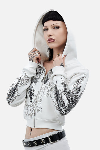 White Elegance Hoodie