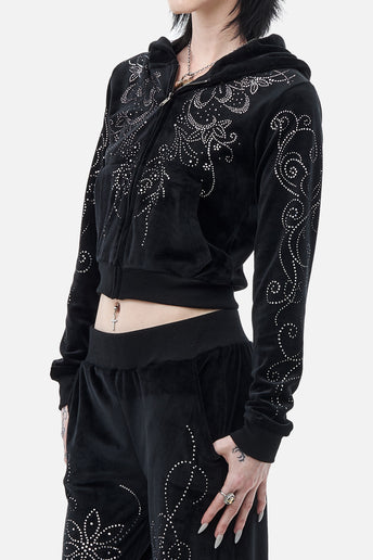 Velour Flutter Hoodie