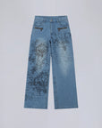 Blue Scripture Denim