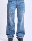 Blue Scripture Denim