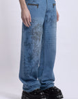 Blue Scripture Denim