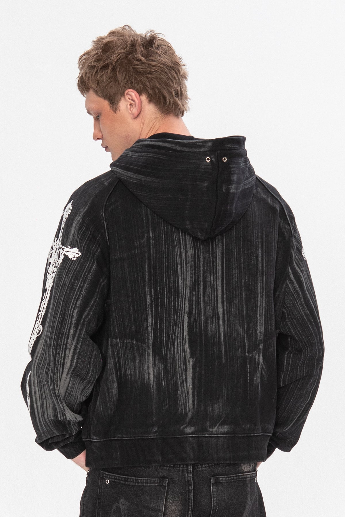 insomniavisuals archive punk黒ファーパーカー Dagger Hoodie – INSOMNIA VISUALS