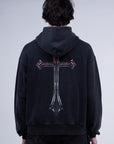 Cross Zip Hoodie