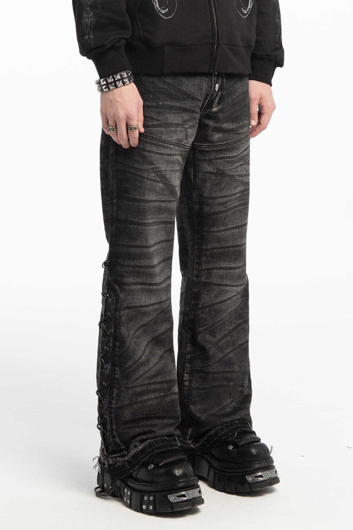 Black Striped Tiger Rogue Denim