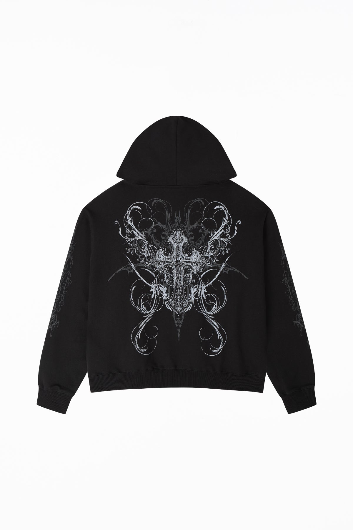Double Cross Rhinestone Hoodie – INSOMNIA VISUALS