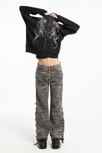 Gray Striped Tiger Rogue Denim