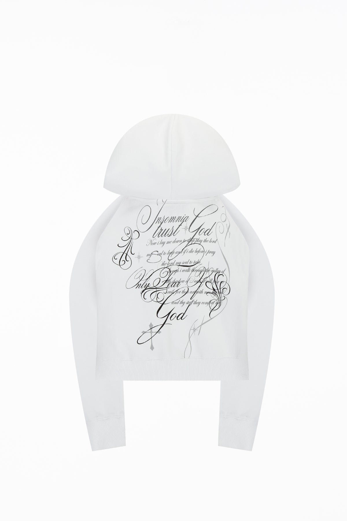 Message Cropped Hoodie
