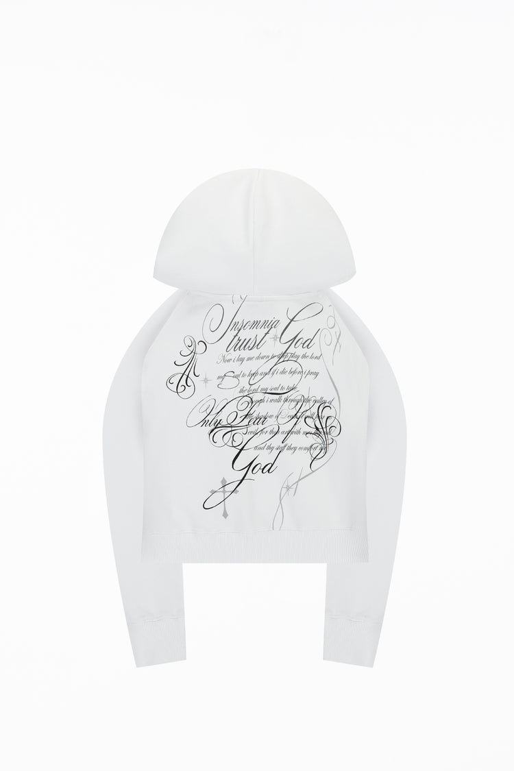 Message Cropped Hoodie