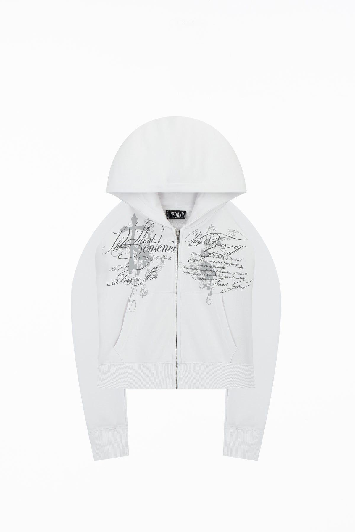 Message Cropped Hoodie – INSOMNIA VISUALS