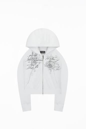 Message Cropped Hoodie