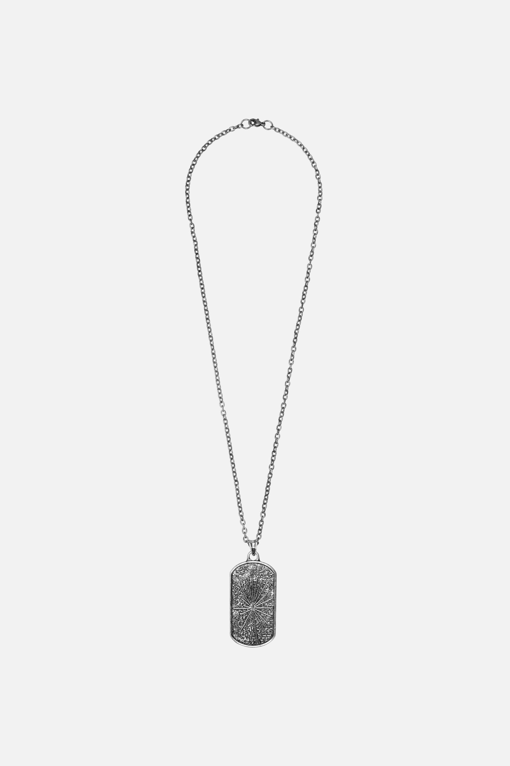 Skulls Dog Tag Necklace back