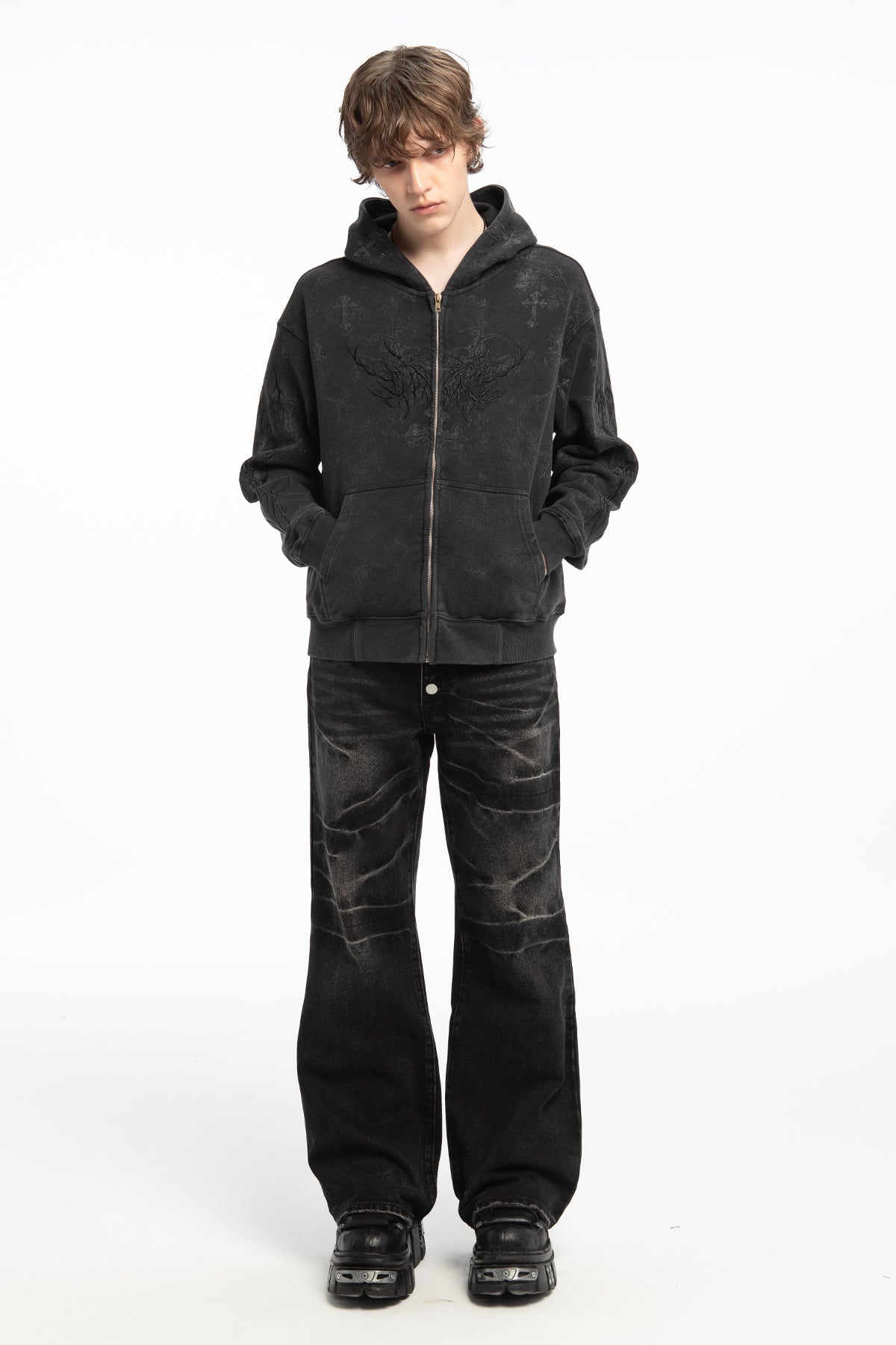 Tonal Tribal Hoodie