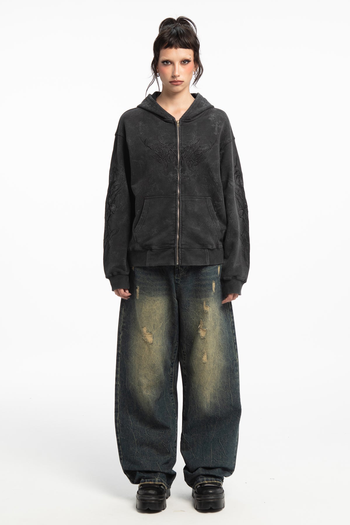 Tonal Tribal Hoodie