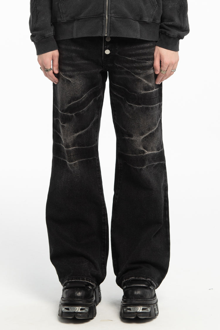 Whiskered Black Rogue Denim