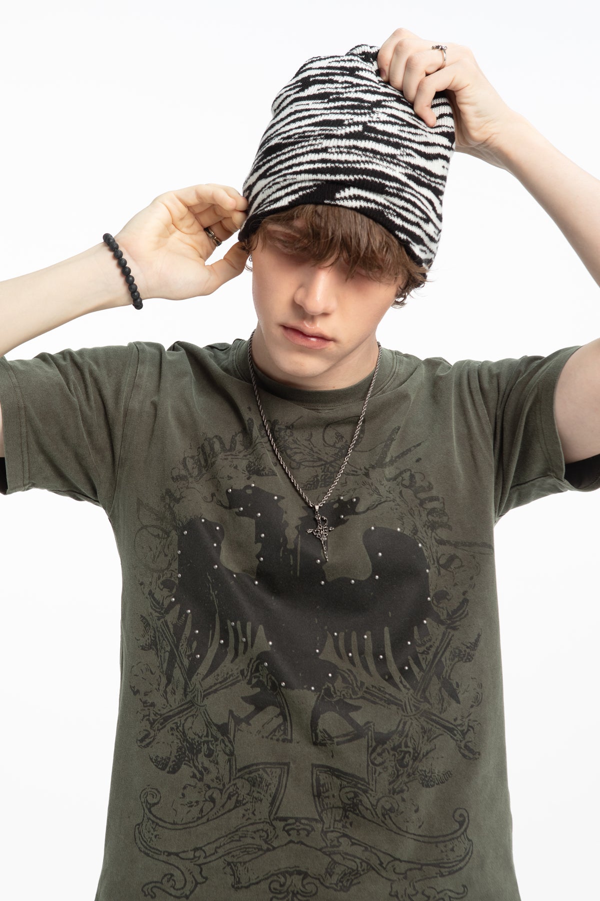 White Tiger Beanie