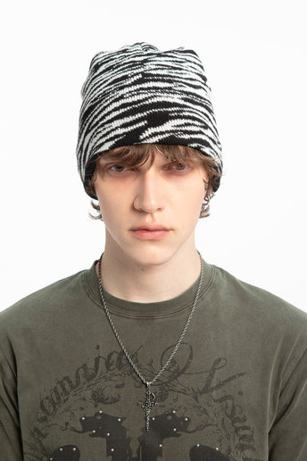 White Tiger Beanie