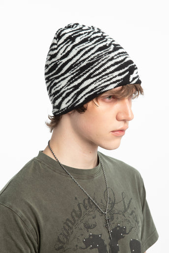White Tiger Beanie