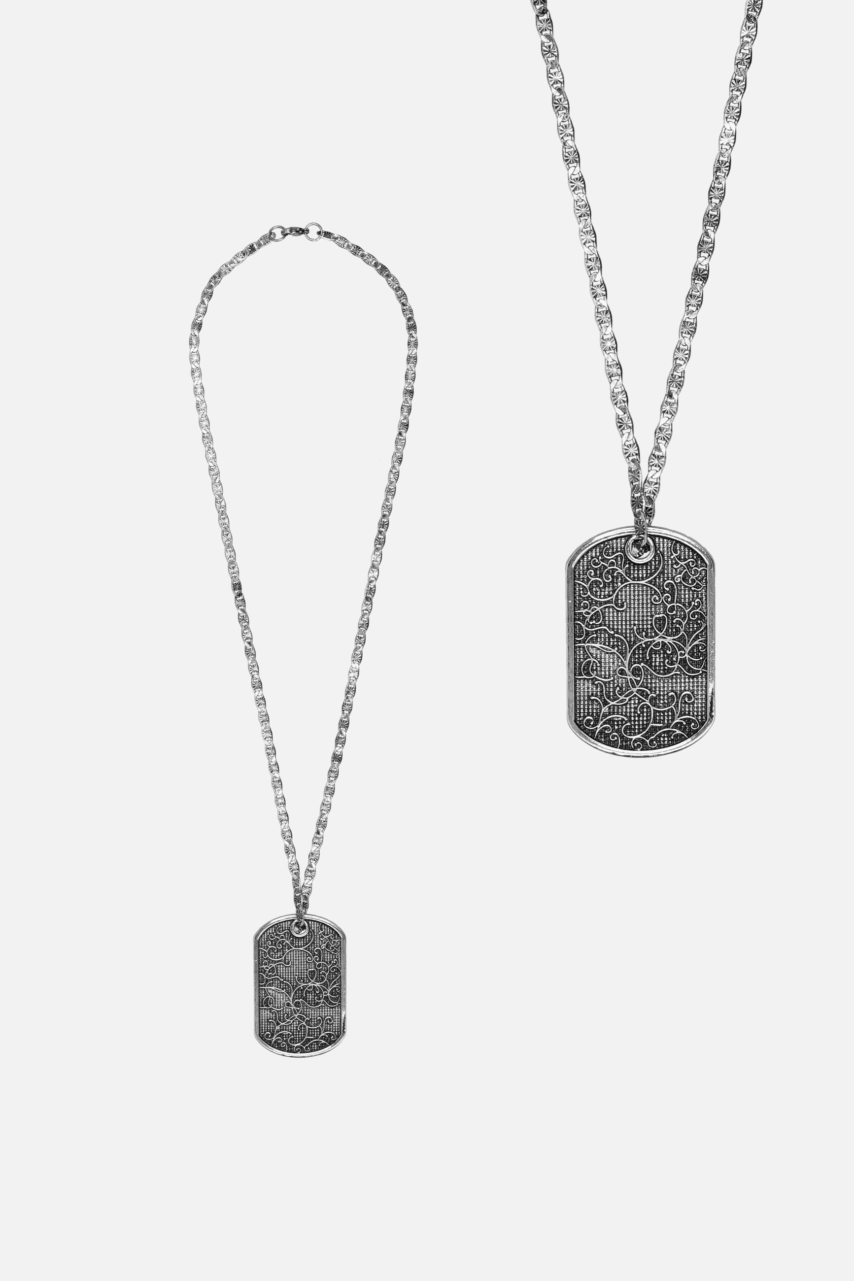 Wings Dog Tag Necklace back