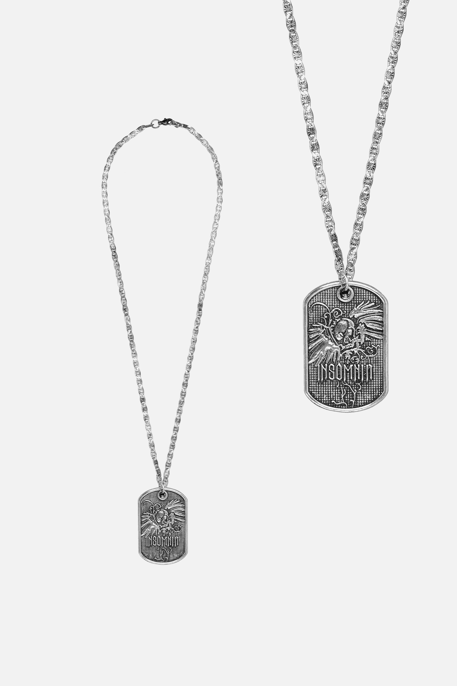 Wings Dog Tag Necklace