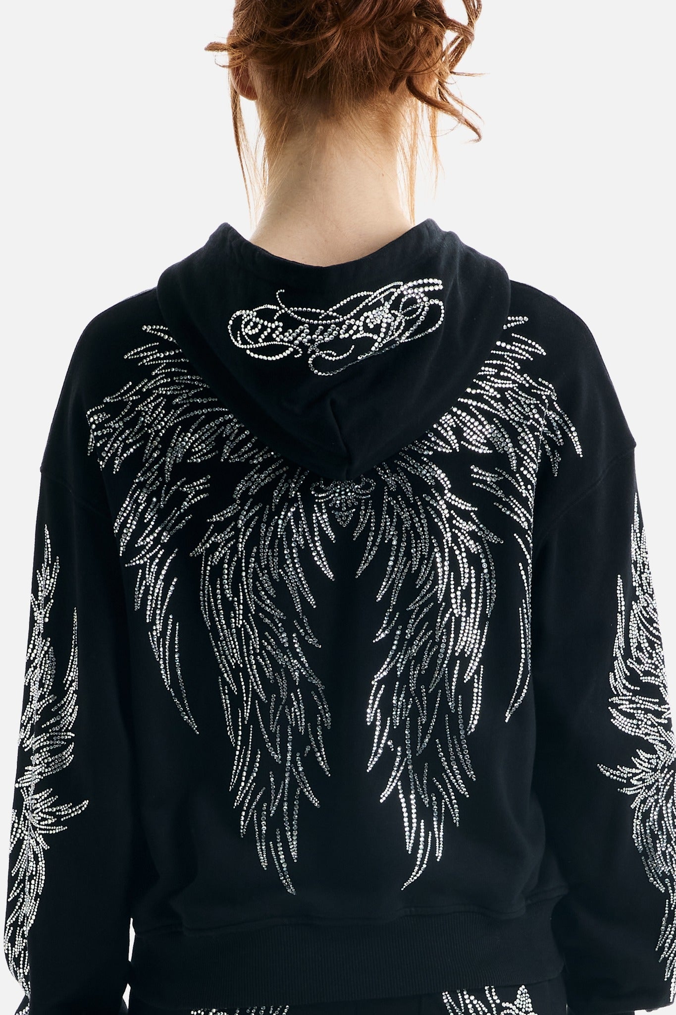All Over Wings Rhinestone Hoodie - ecom