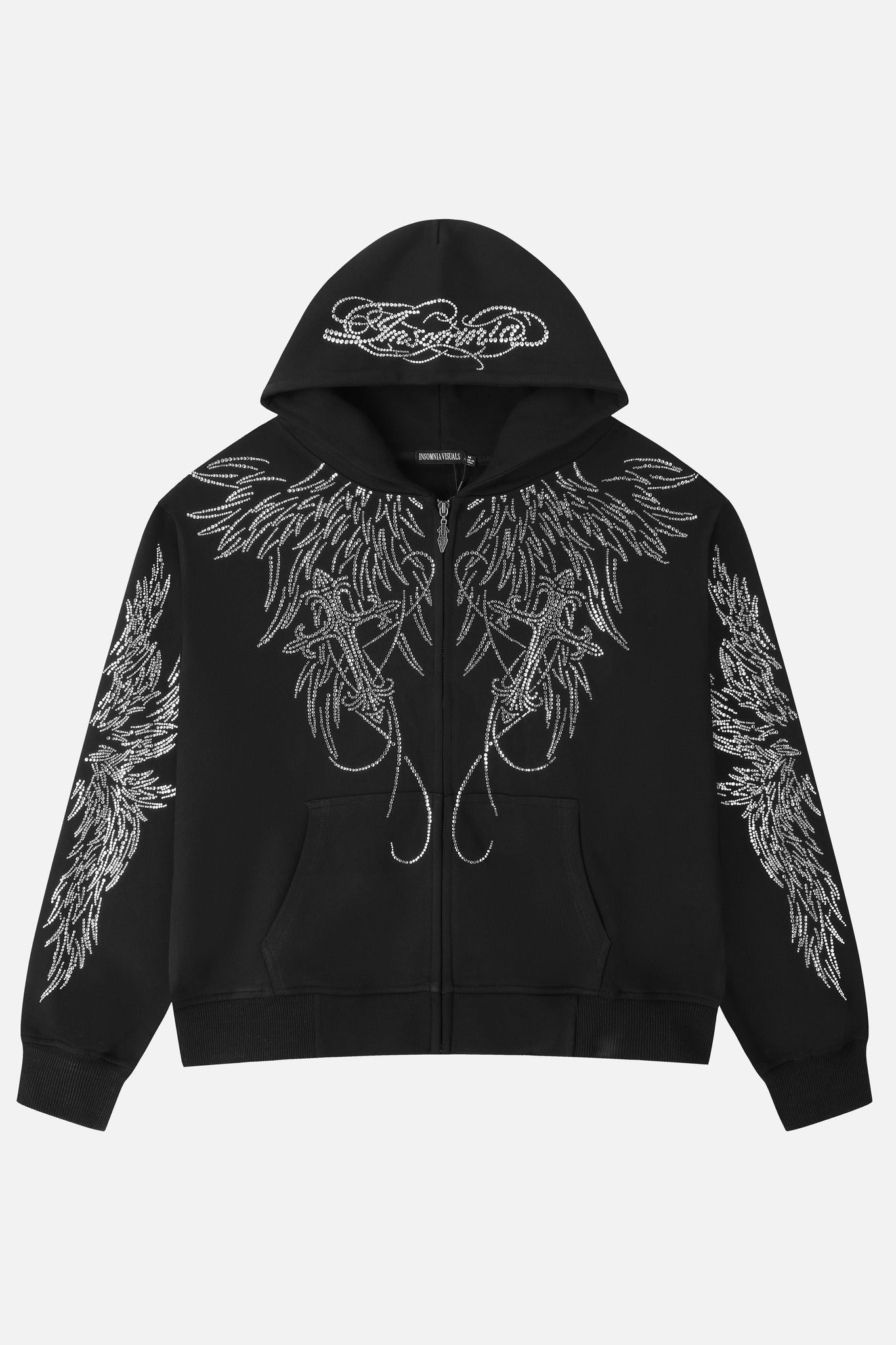 All Over Wings Rhinestone Hoodie - packshot