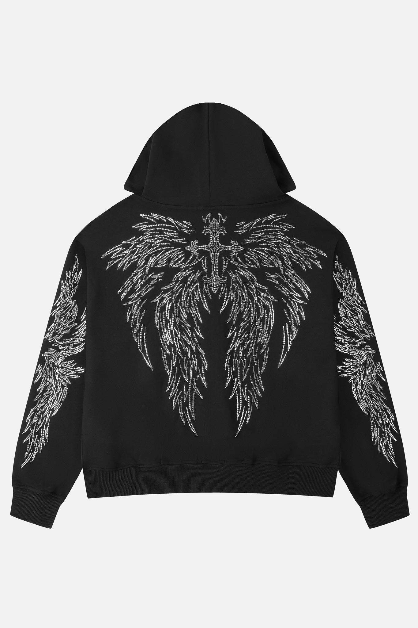 All Over Wings Rhinestone Hoodie - packshot