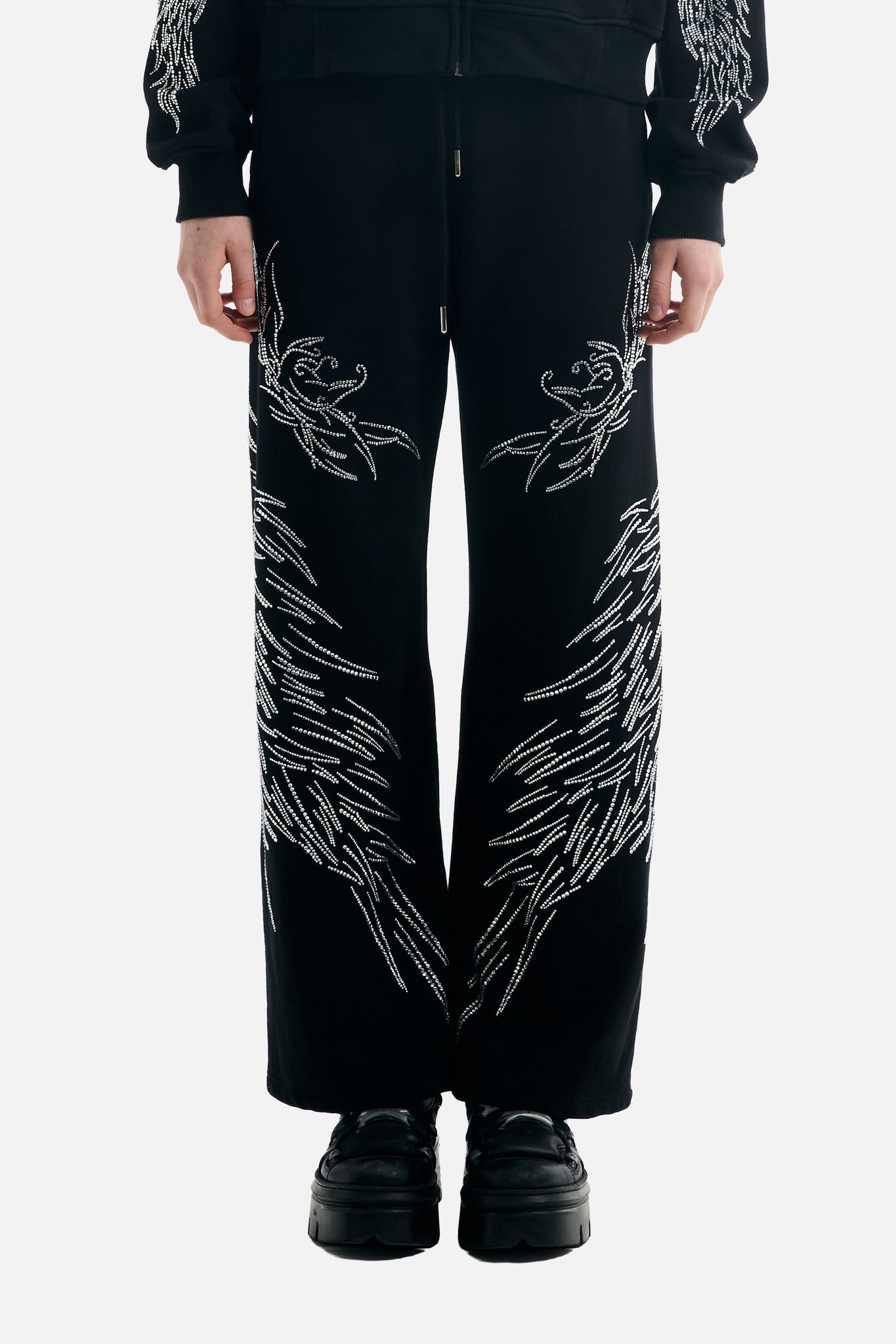 All Over Wings Rhinestone Sweatpants - ecom