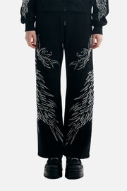 All Over Wings Rhinestone Sweatpants