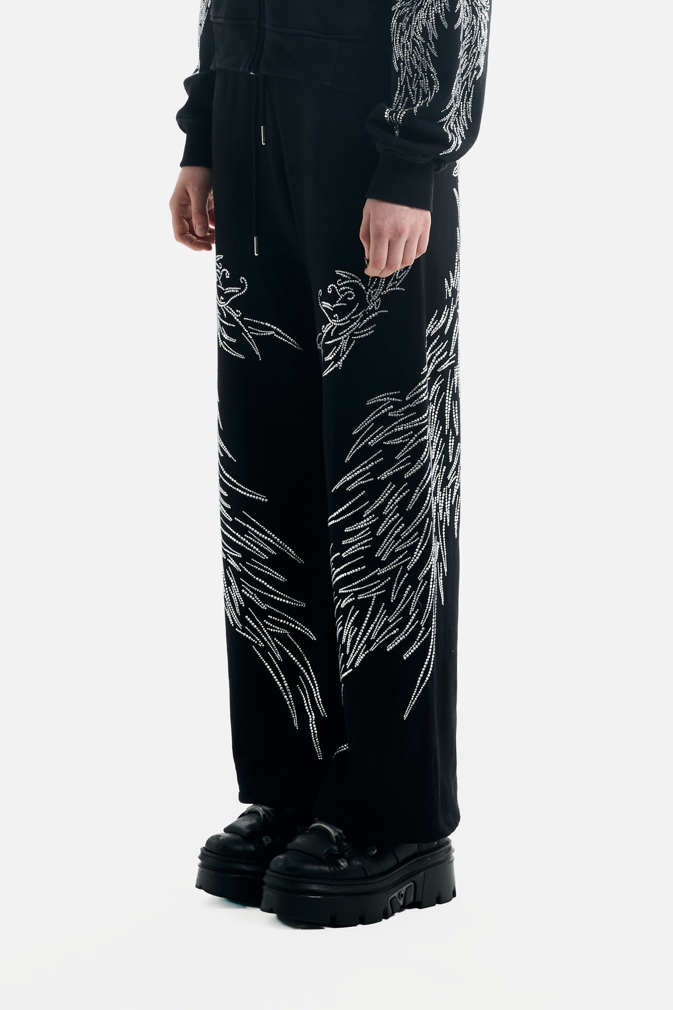 All Over Wings Rhinestone Sweatpants - ecom