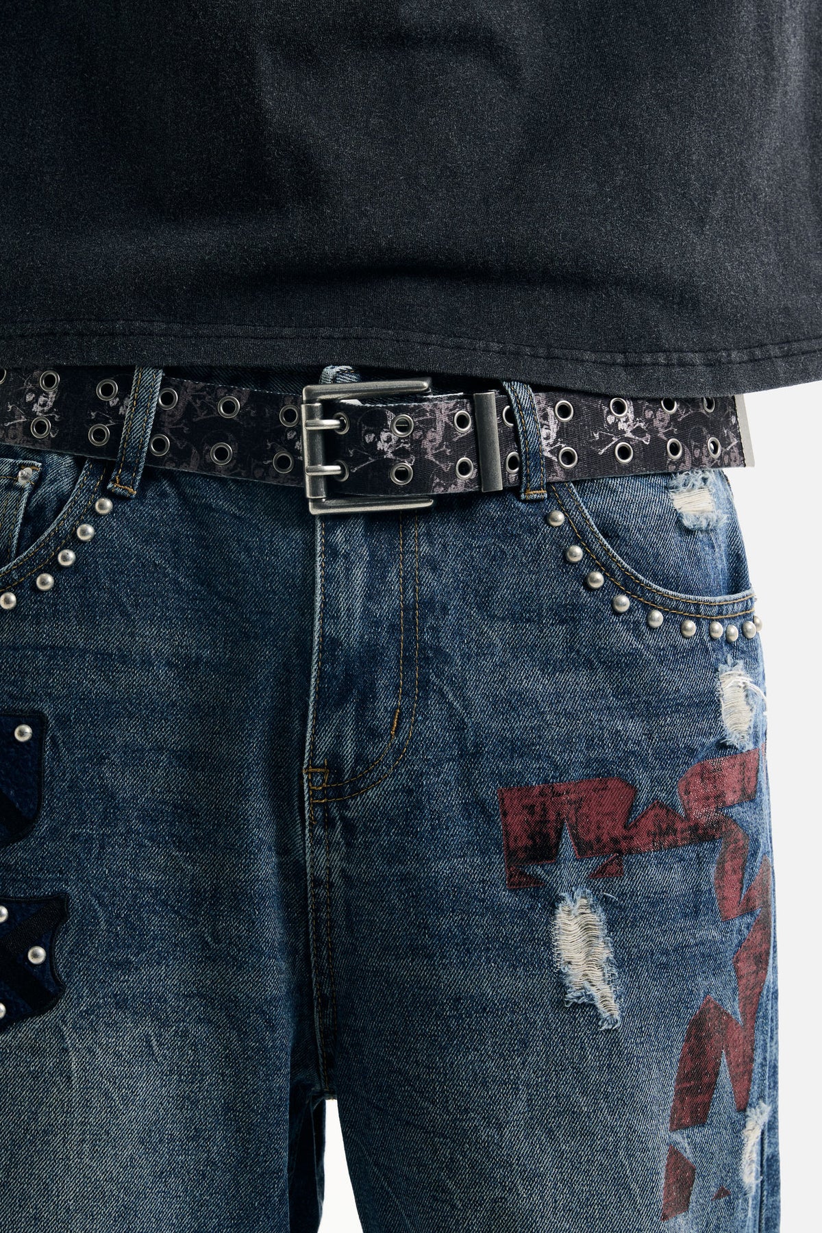 Black Skull Belt