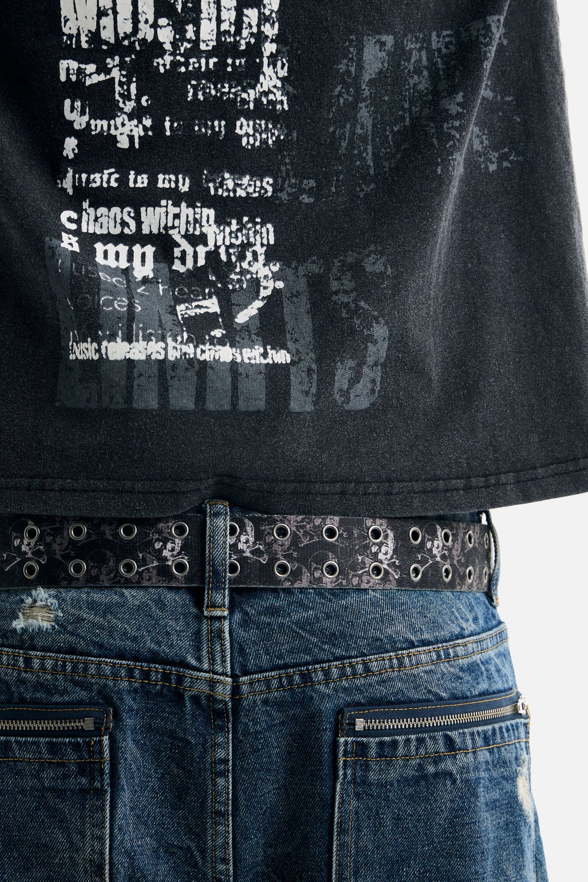 Black Skull Belt