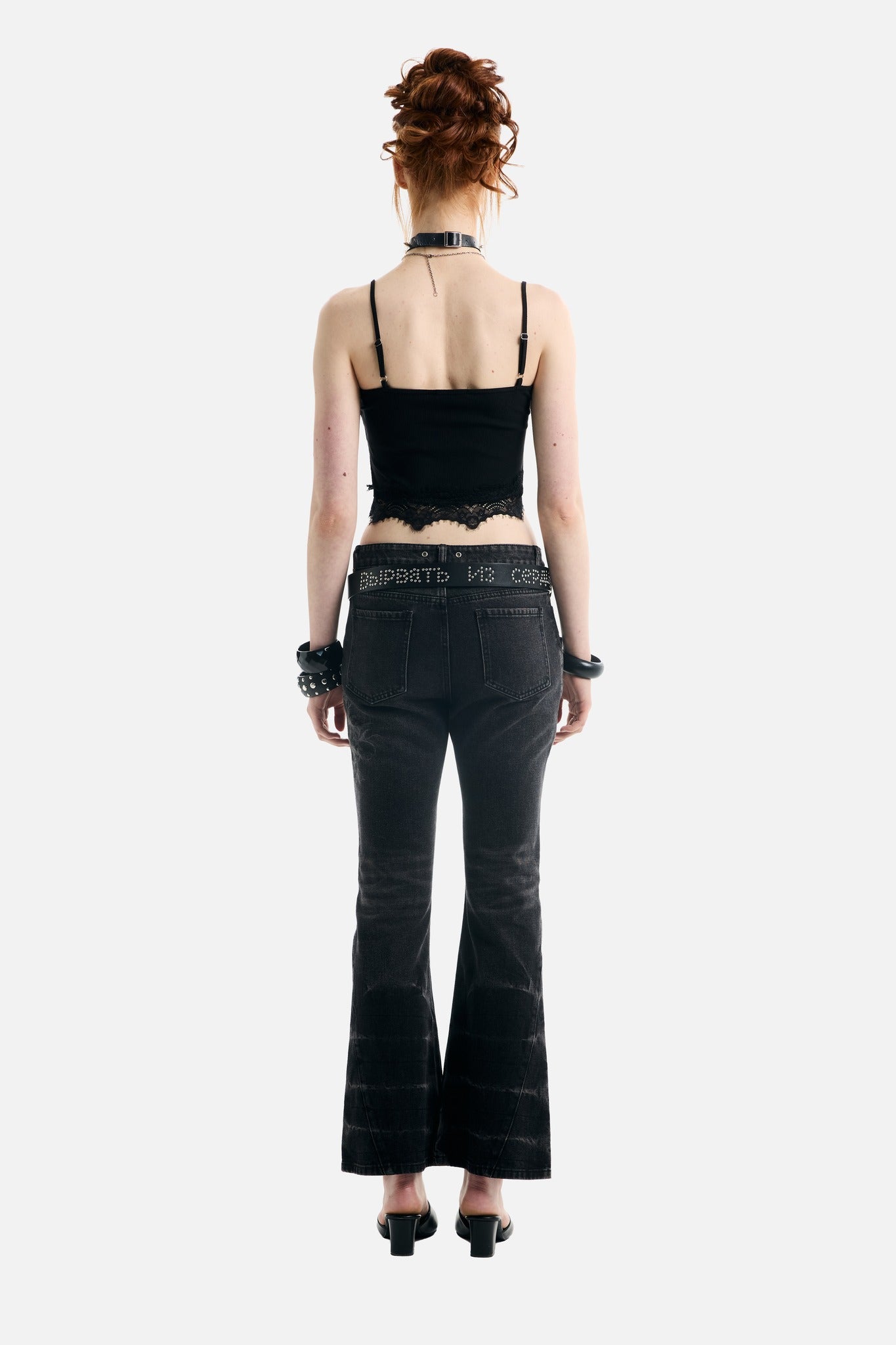 Blessed Rhinestone Lace Crop Tank - ecom
