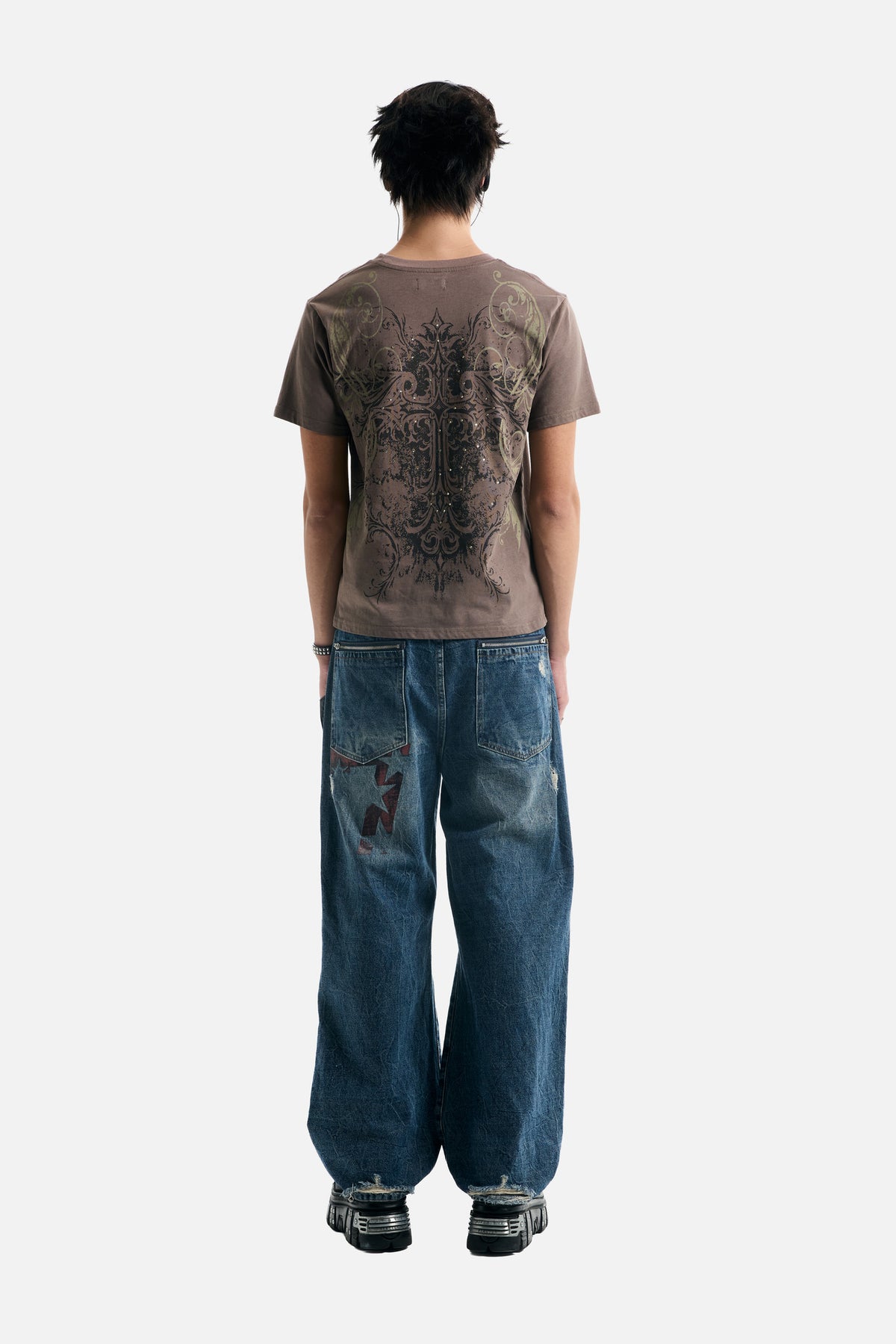 Brown Scripture Eclipse Tee