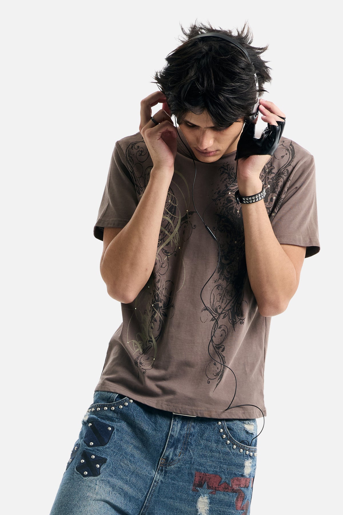 Brown Scripture Eclipse Tee