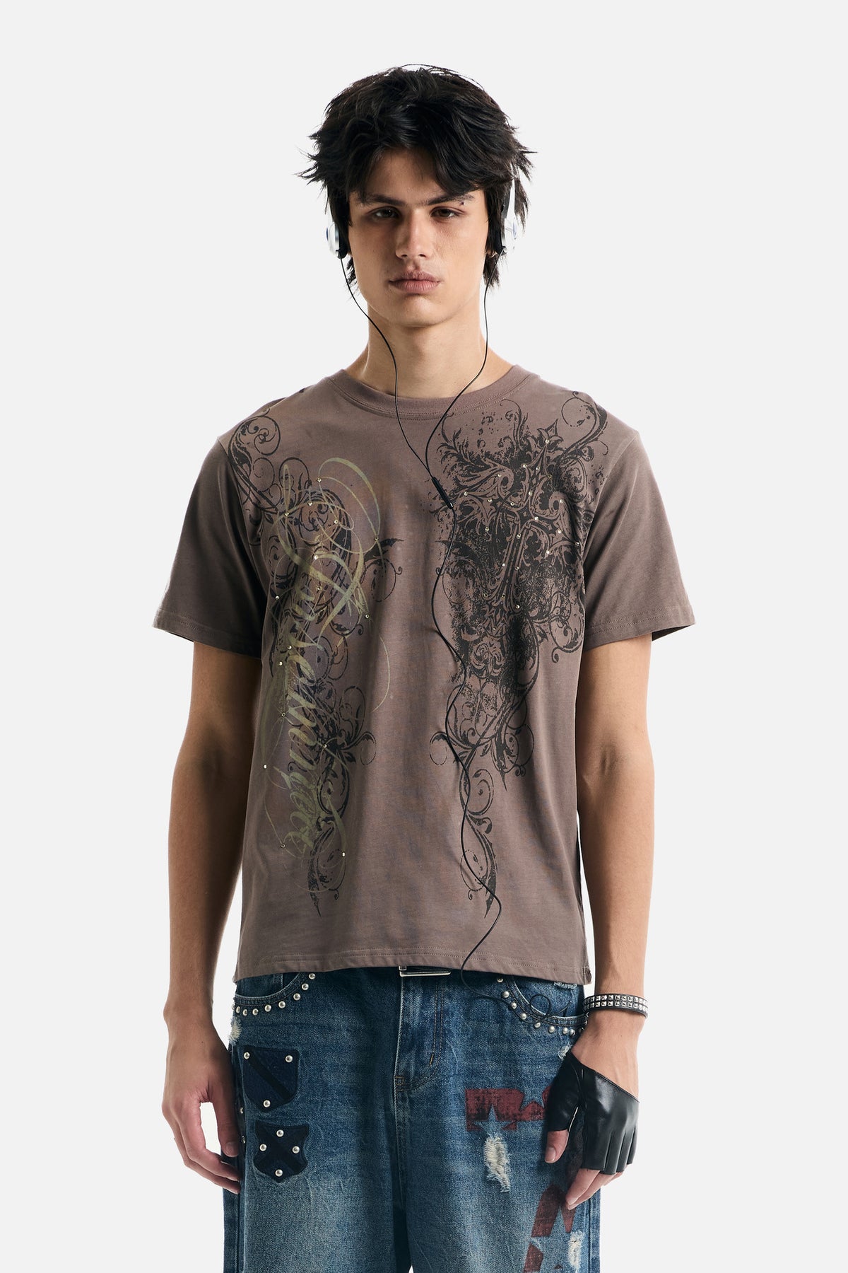 Brown Scripture Eclipse Tee