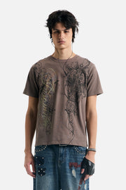 Brown Scripture Eclipse Tee