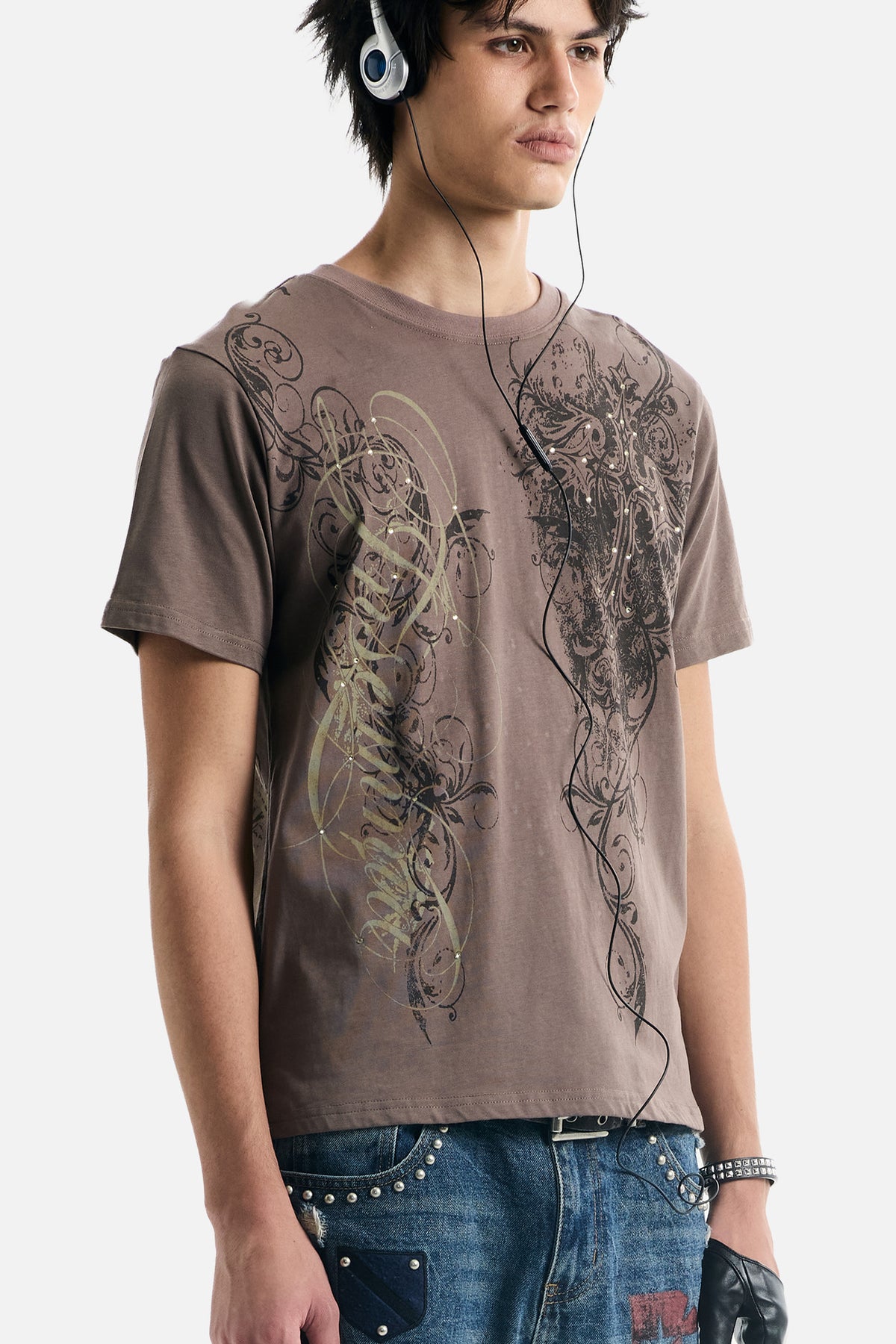 Brown Scripture Eclipse Tee