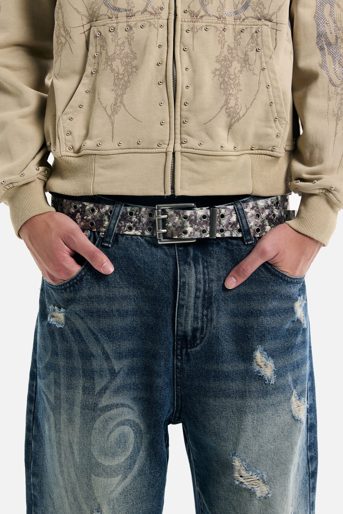 Camo Skull Belt