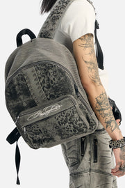 Denim Cheetah Backpack