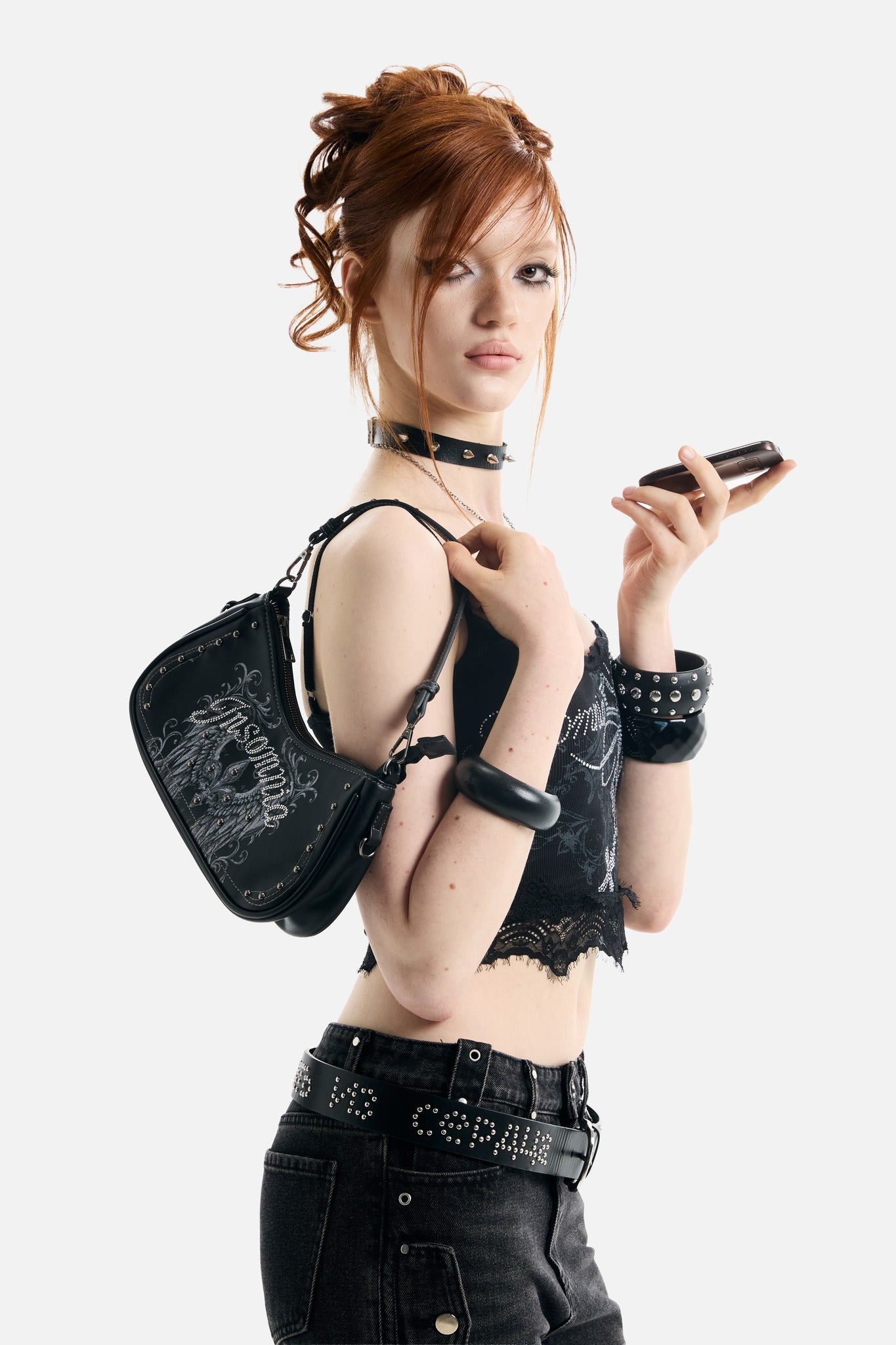 Rhinestone Fleur Bag - ecom 1