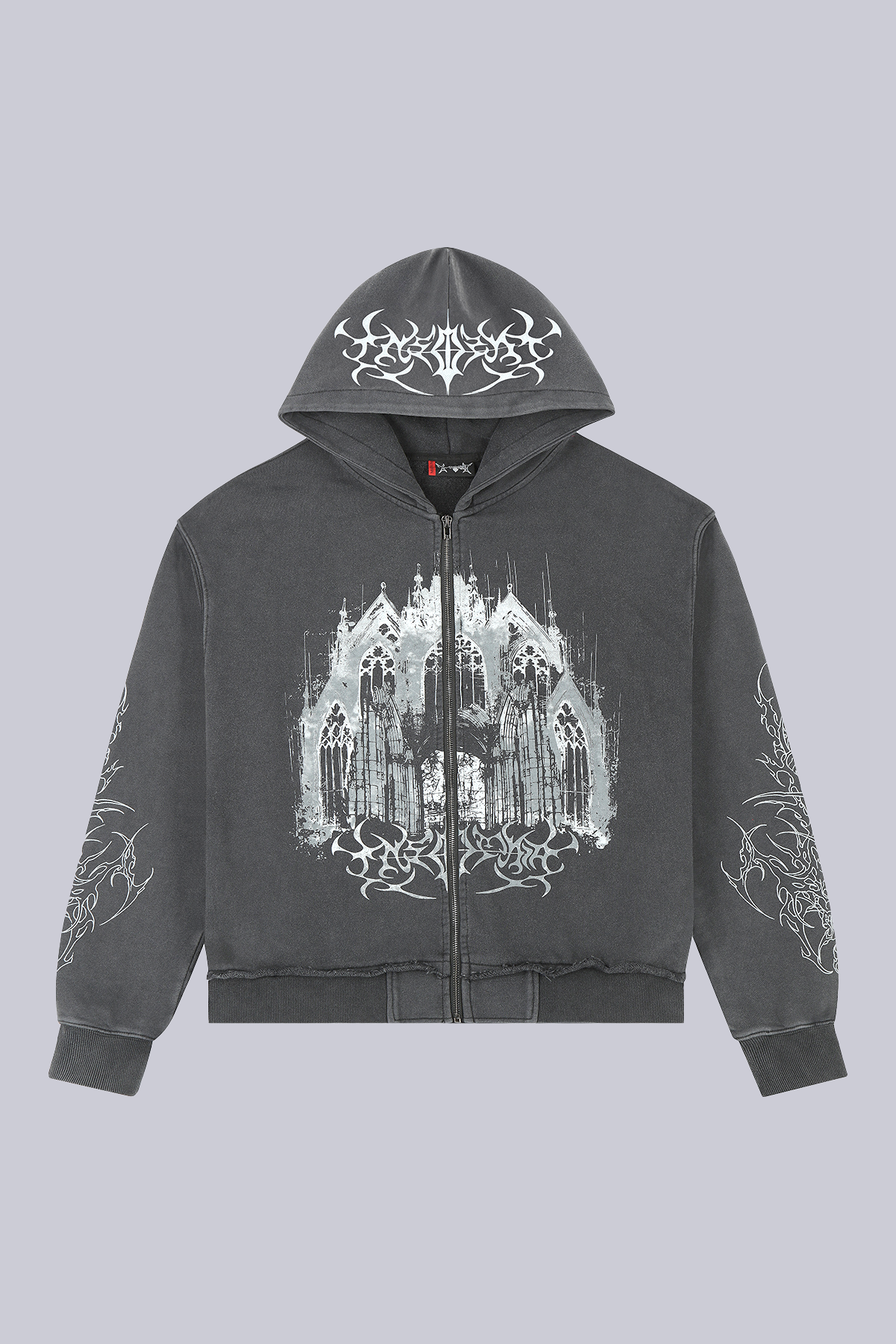 Black Cathedral V2 Zip Hoodie – INSOMNIA VISUALS Black Cathedral V2 Zip Hoodie – INSOMNIA VISUALS